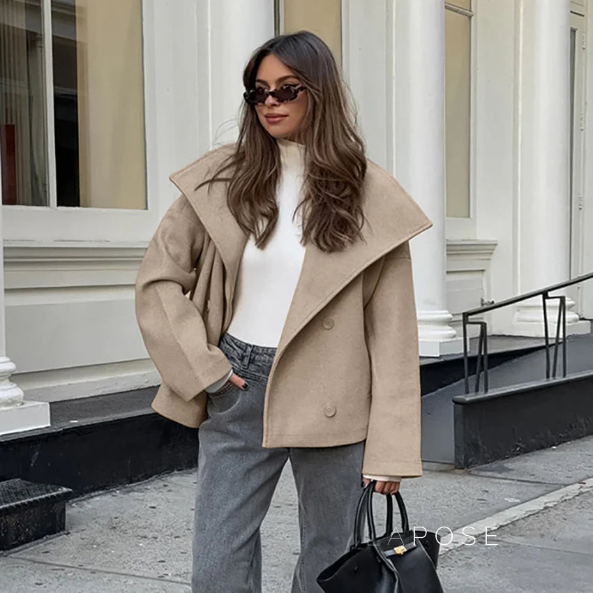 Edna Double-Breasted Wool Coat