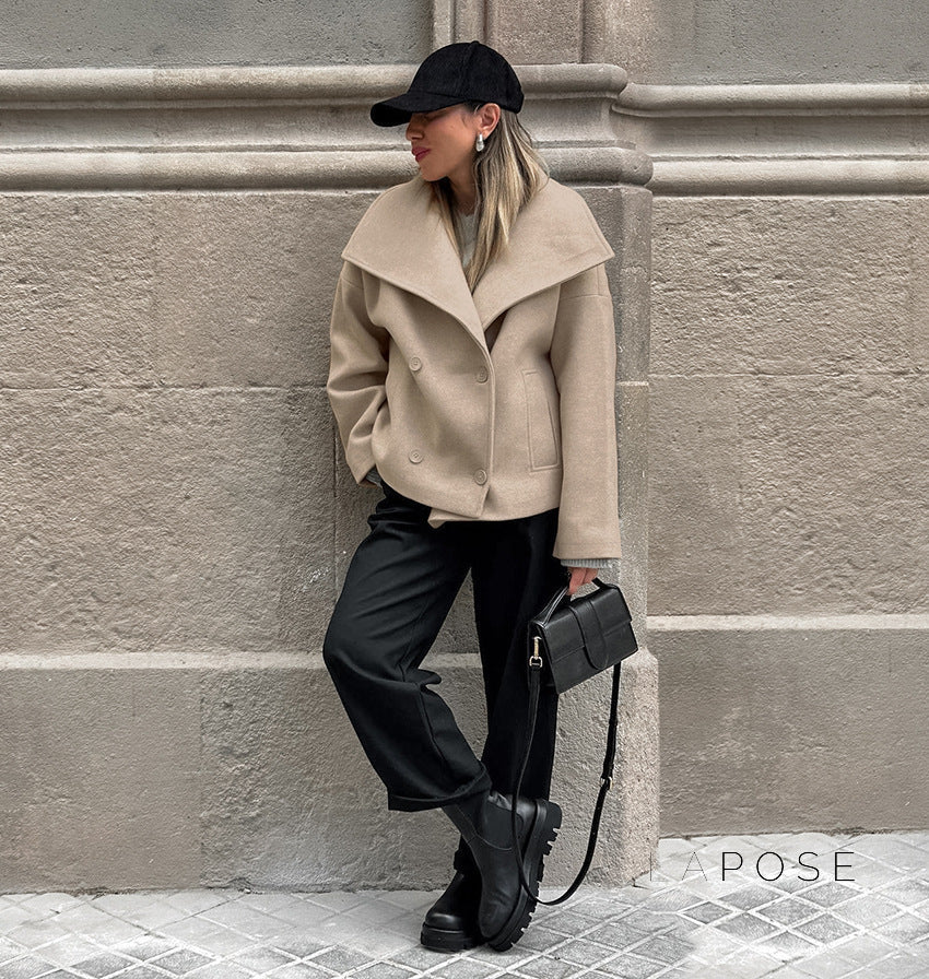 Edna Double-Breasted Wool Coat