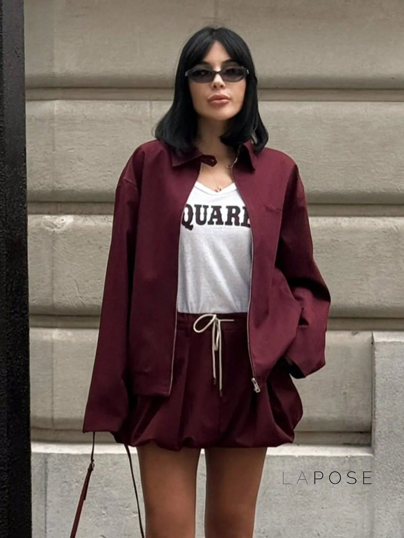 Eliza Collared Bomber Jacket