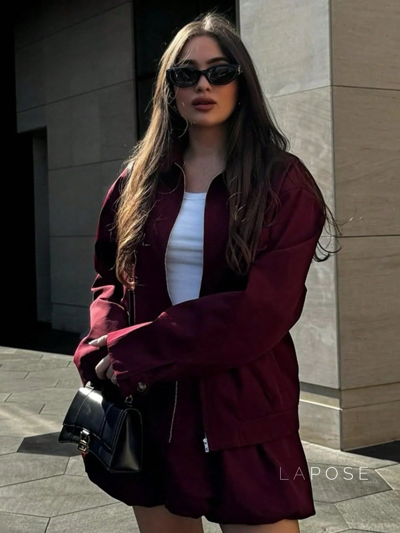 Eliza Collared Bomber Jacket