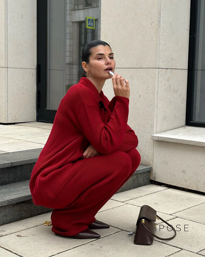 Elliana Lapel Lounge Set