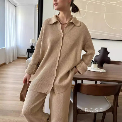 Elliana Lapel Lounge Set