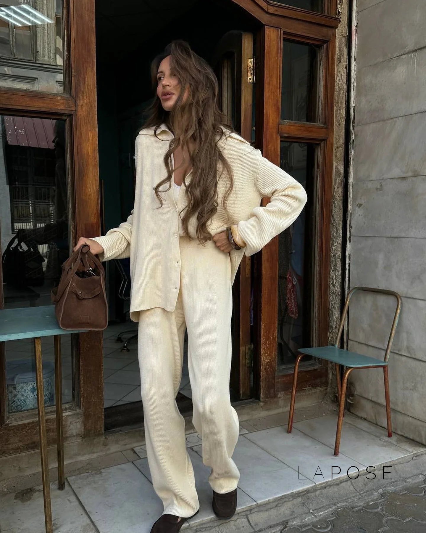 Elliana Lapel Lounge Set