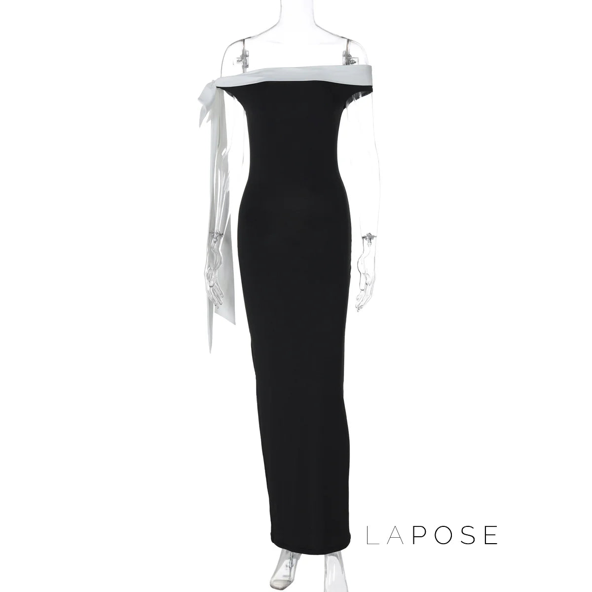 Elyanna Off Shoulder Bow Maxi Dress