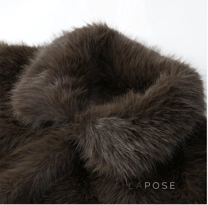 Eman Plush Faux Fur Jacket