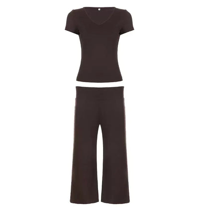 Emberlee V-Neck Top and Pants Set