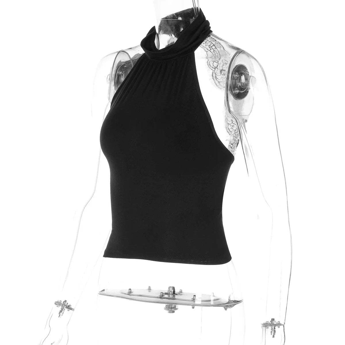 Emeli Lace Backless Halter Top