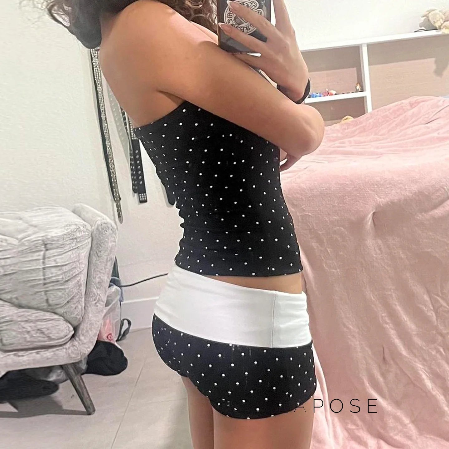 Emryn Polka Dot Shorts Set