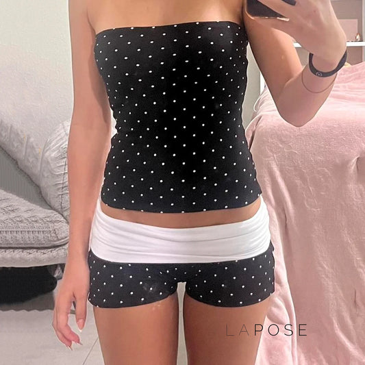 Emryn Polka Dot Shorts Set