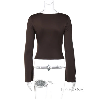 Eulalia Lace Flared Sleeve Top