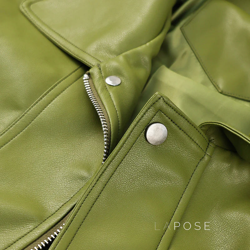Evie Oversize Leather Jacket