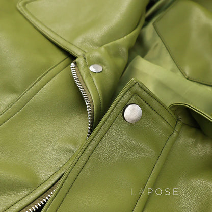 Evie Oversize Leather Jacket
