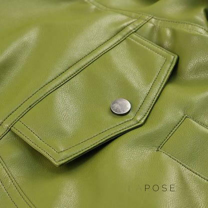 Evie Oversize Leather Jacket