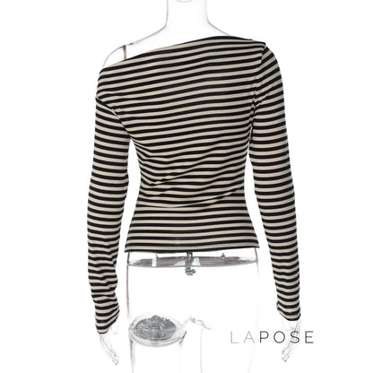 Filomena Off-Shoulder Striped Top