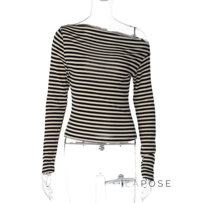 Filomena Off-Shoulder Striped Top