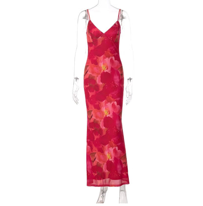 Floral Print Maxi Dress