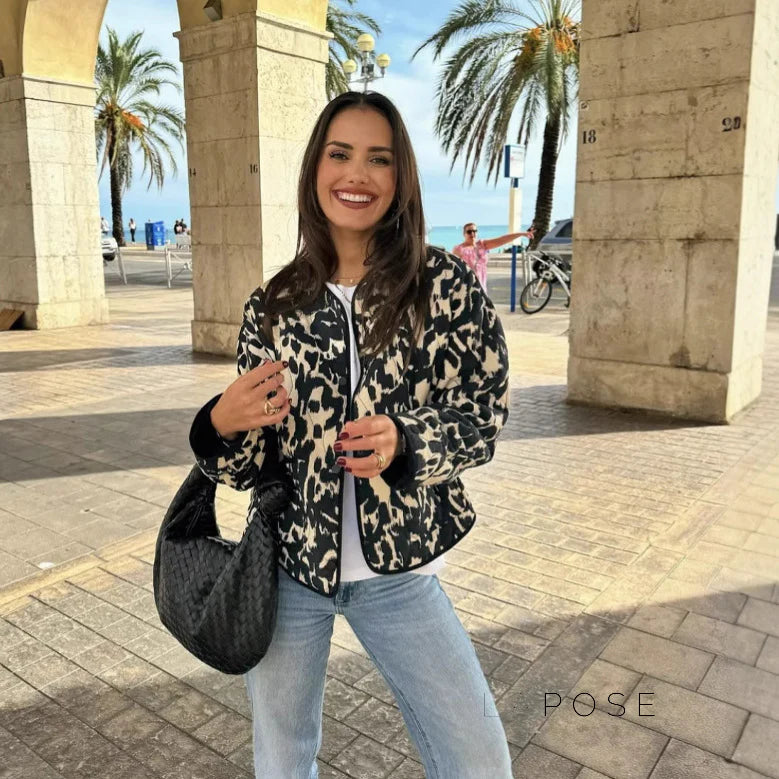 Forever Abstract Print Jacket