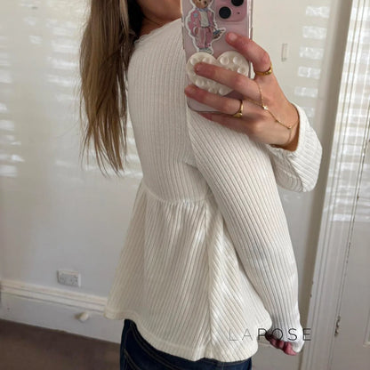 Goddess Knit Lace Square Top