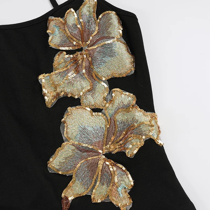 Grayson Sequin Floral Embroidered Camisole