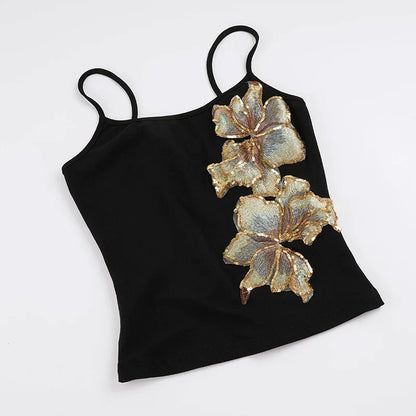 Grayson Sequin Floral Embroidered Camisole