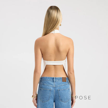 Gwyneth Backless Halter Top