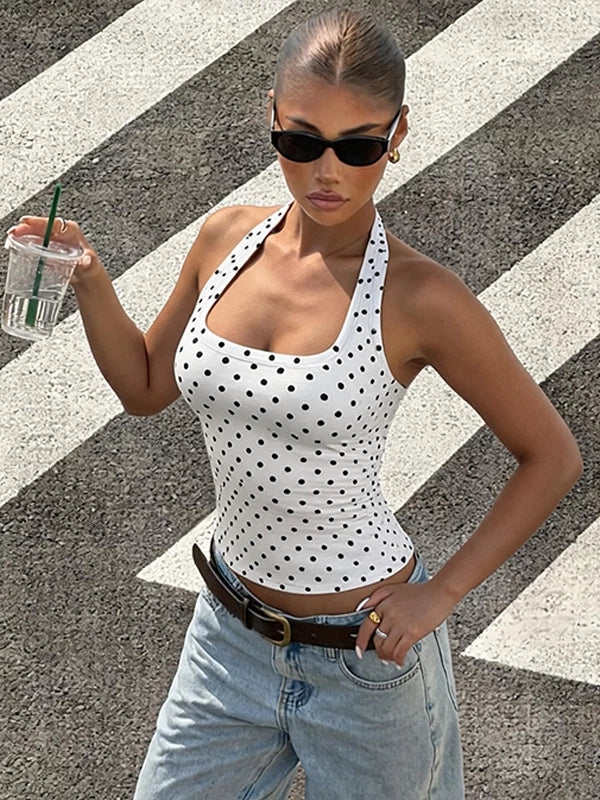 Hadlie Polka Dot Halter Top