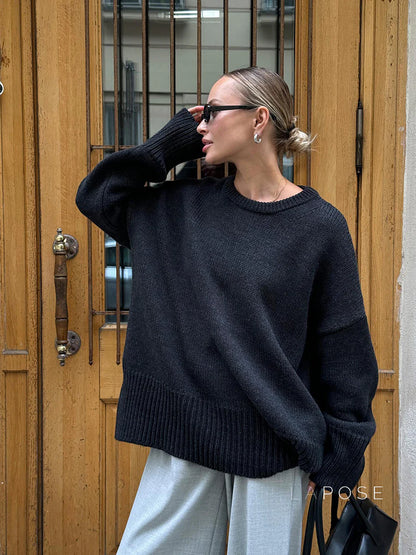 Halen Cozy Knit Loose Pullover