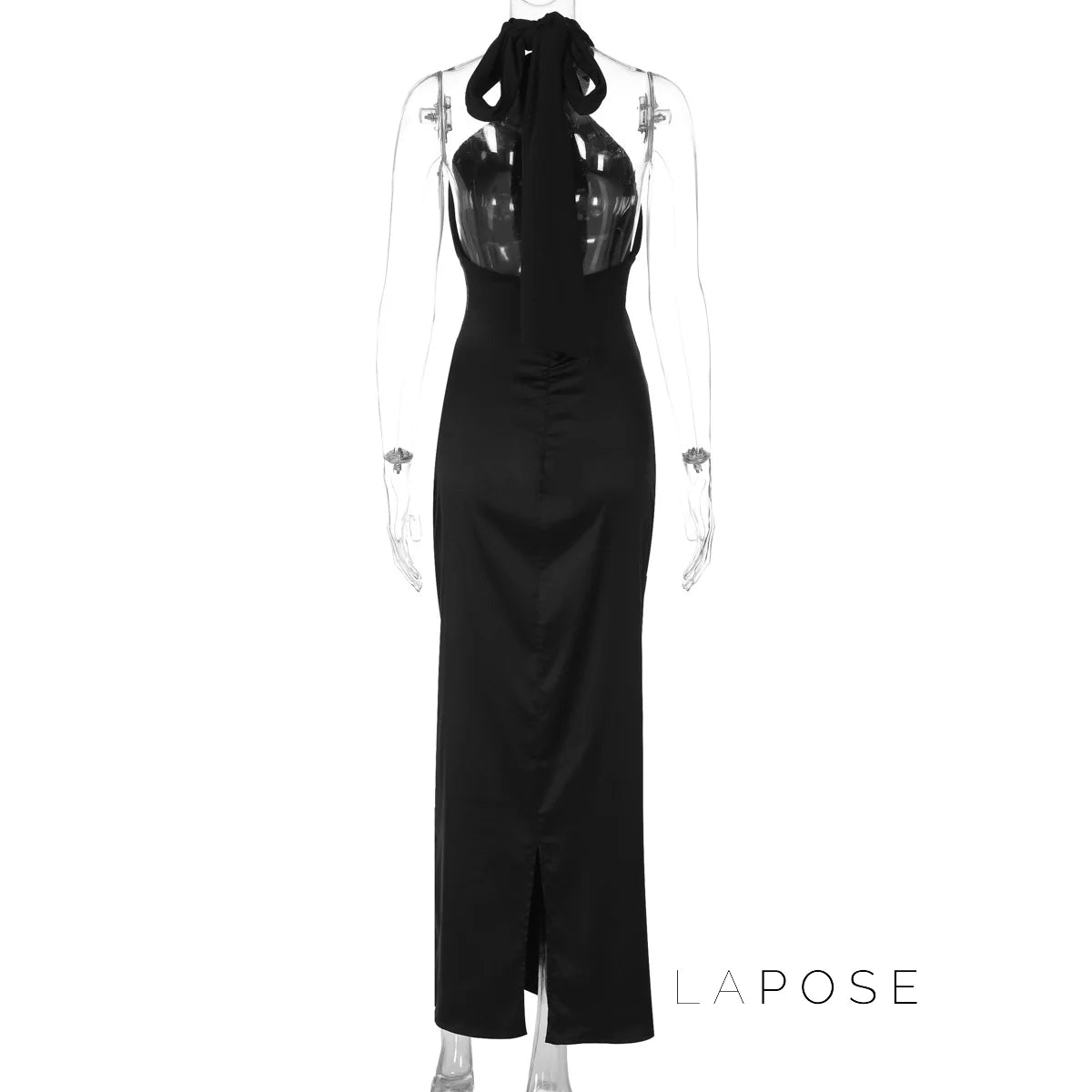 Haniya Halter Backless Maxi Dress