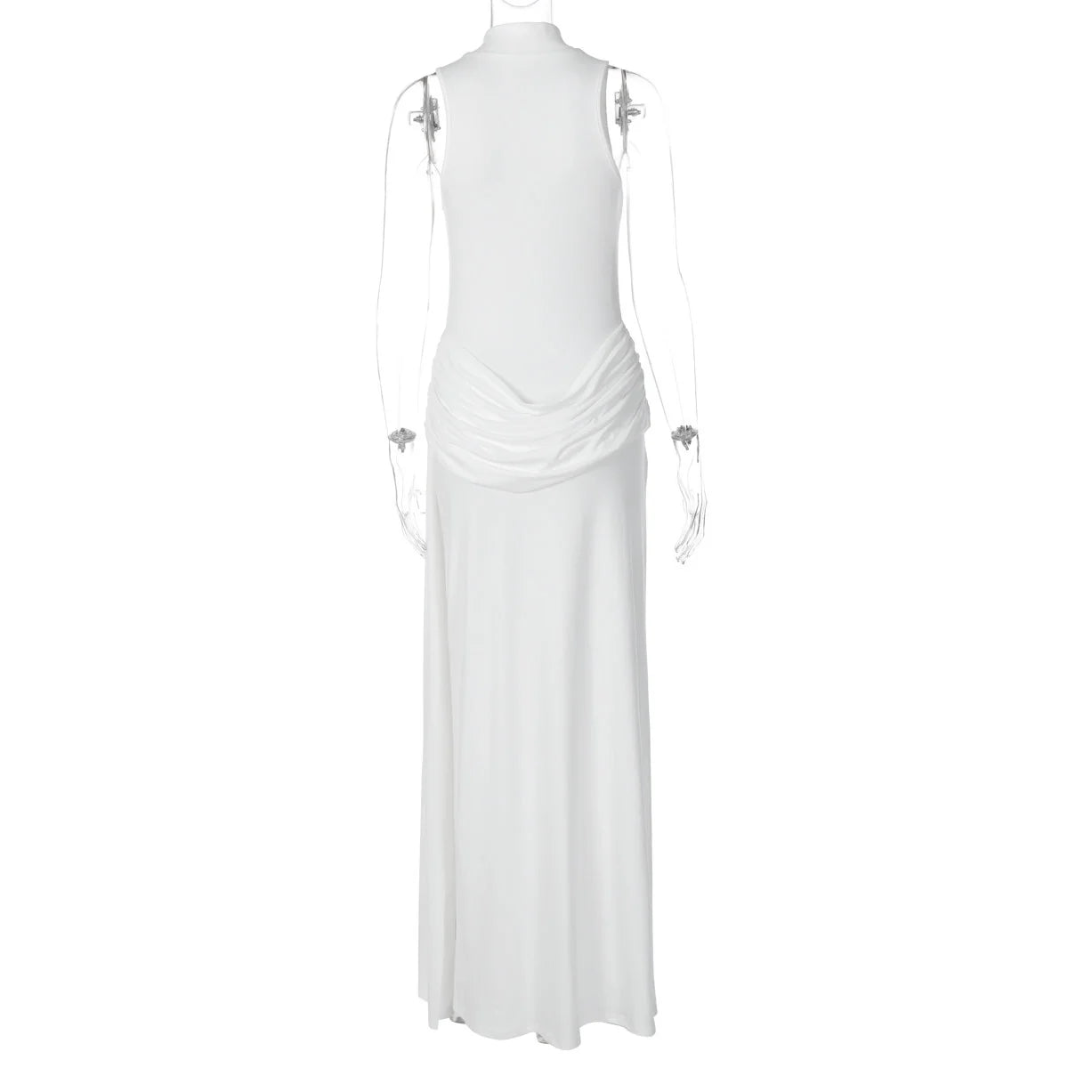 High Neck Slit Maxi Dress