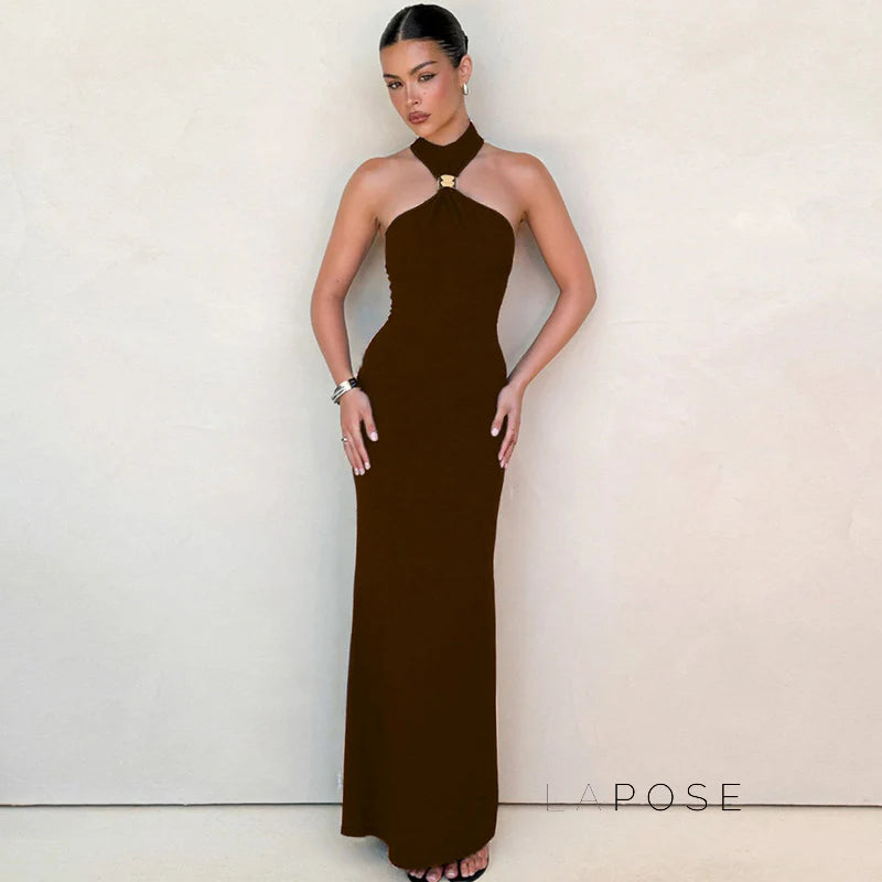 Ira Halter Maxi Dress