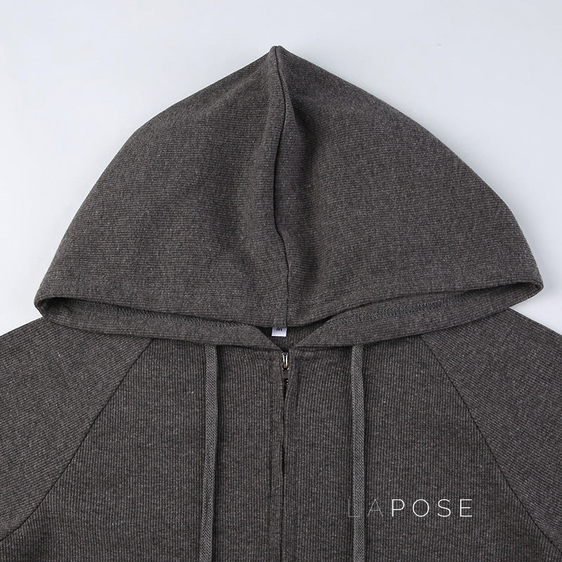 Isabel Knitted Zip Hoodie