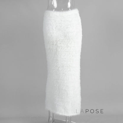 Isadora Faux Fur Maxi Skirt