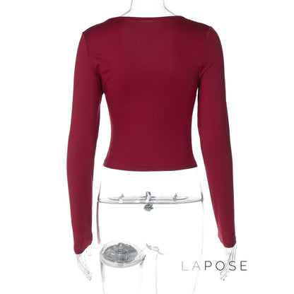 Itzayana Long Sleeve U-Neck Top