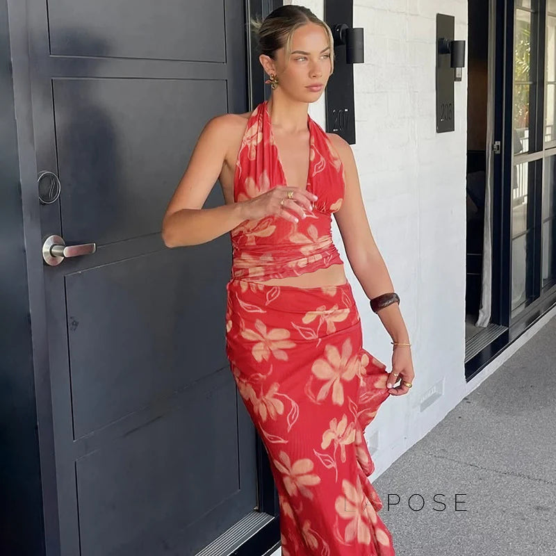Jadore Two Piece Skirt Set