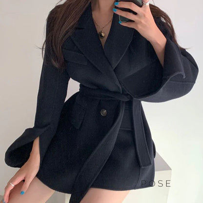 Jalaya Tailored Belted Coat