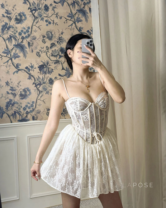 Jaleah Lace Corset Mini Dress