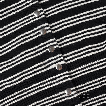 Jamari Striped Cardigan Short Set