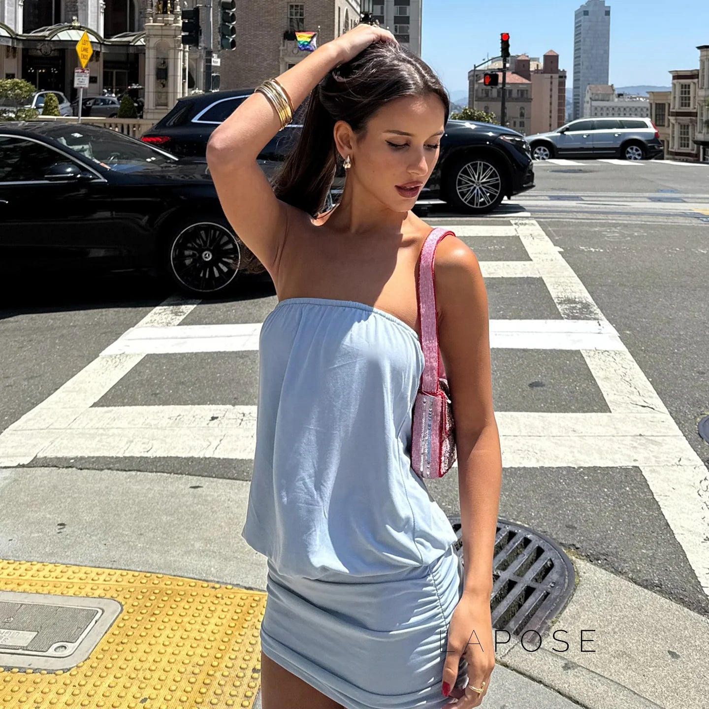 Jeanelle Strapless Mini Dress