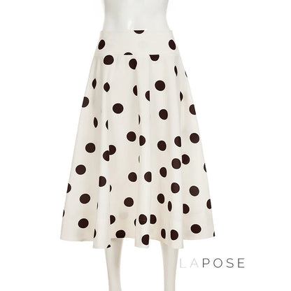 Jett Polka Dot Midi Skirt