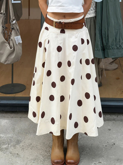 Jett Polka Dot Midi Skirt