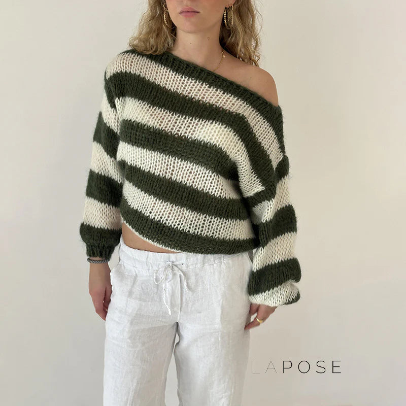 Johannah Striped Knit Sweater