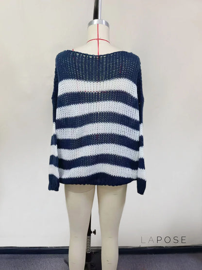 Johannah Striped Knit Sweater