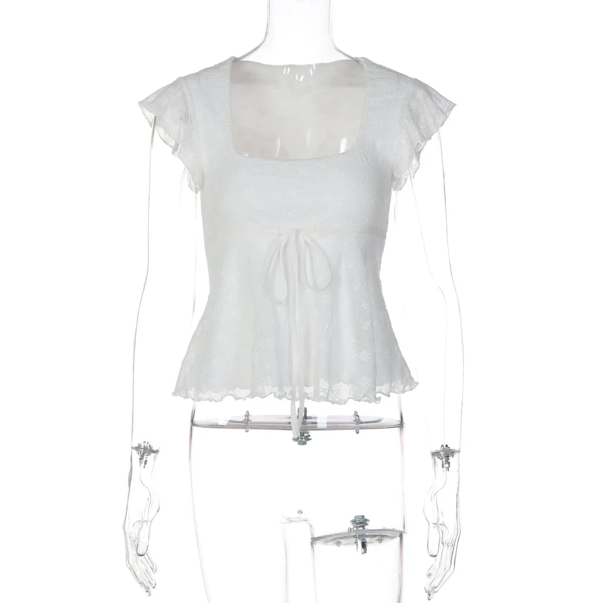 Jonah Lace Flutter Sleeve Top