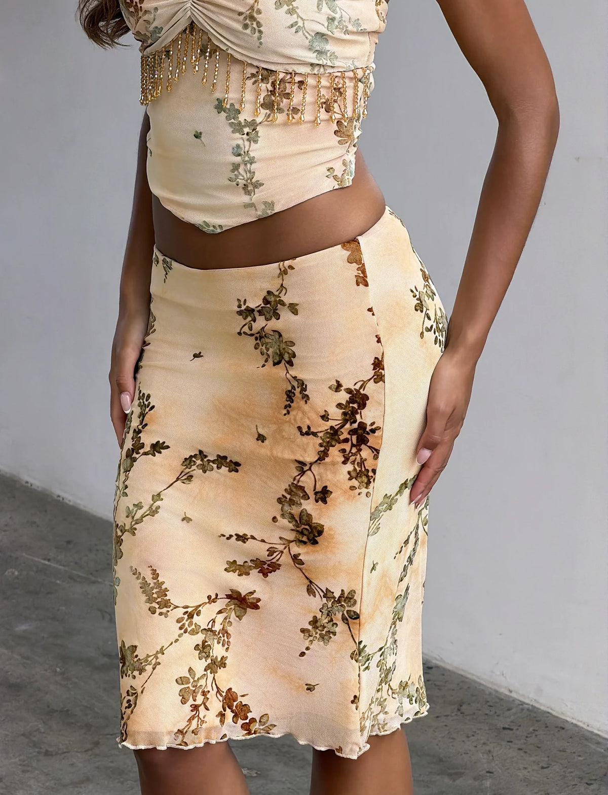 Eleonora Burnout Fringe Midi
