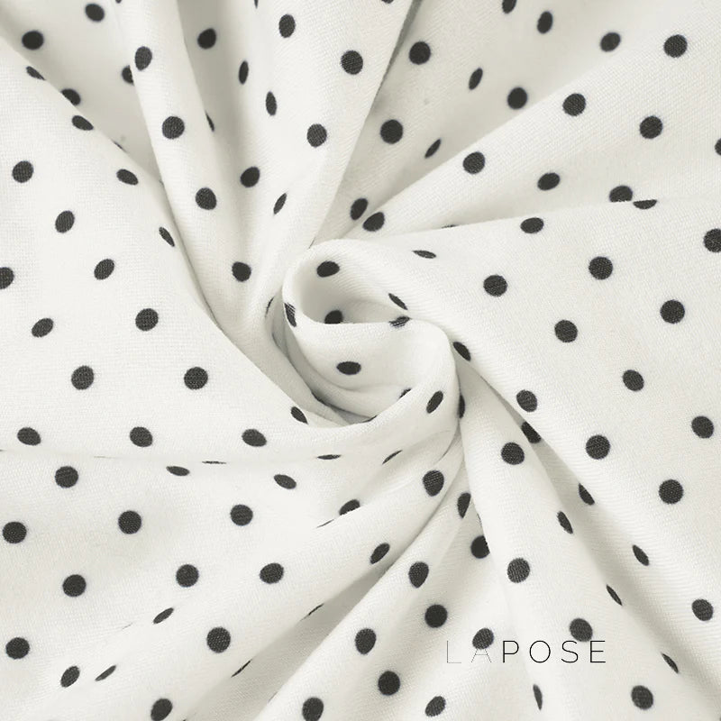 Jumana Polka Dot Smocked Mini Dress