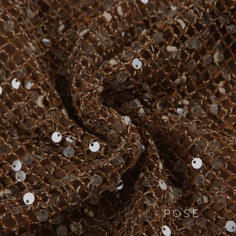Kaidyn Sequin Crop Tube Top