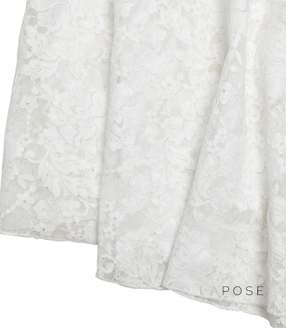 Kaliah Lace Ruched Asymmetric Dress