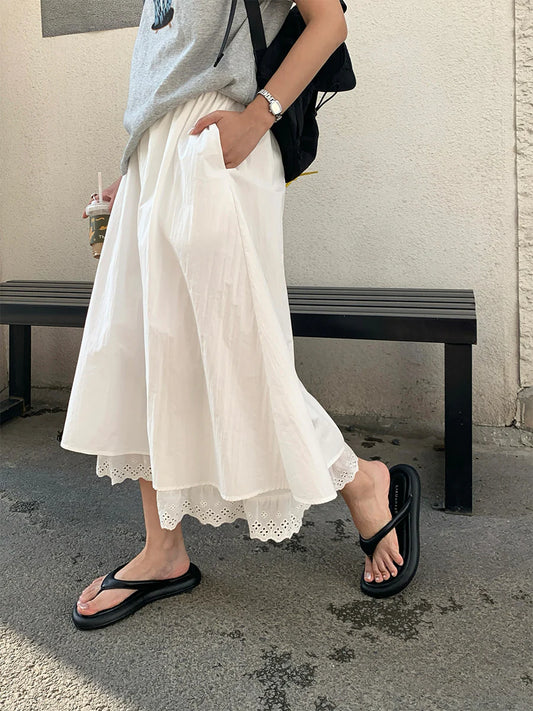 Kalie Elastic Waist Maxi Skirt