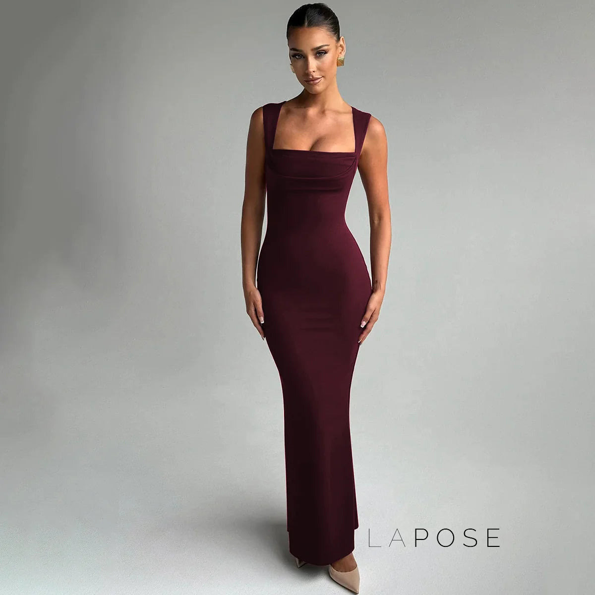 Kambria Square Neck Maxi Dress