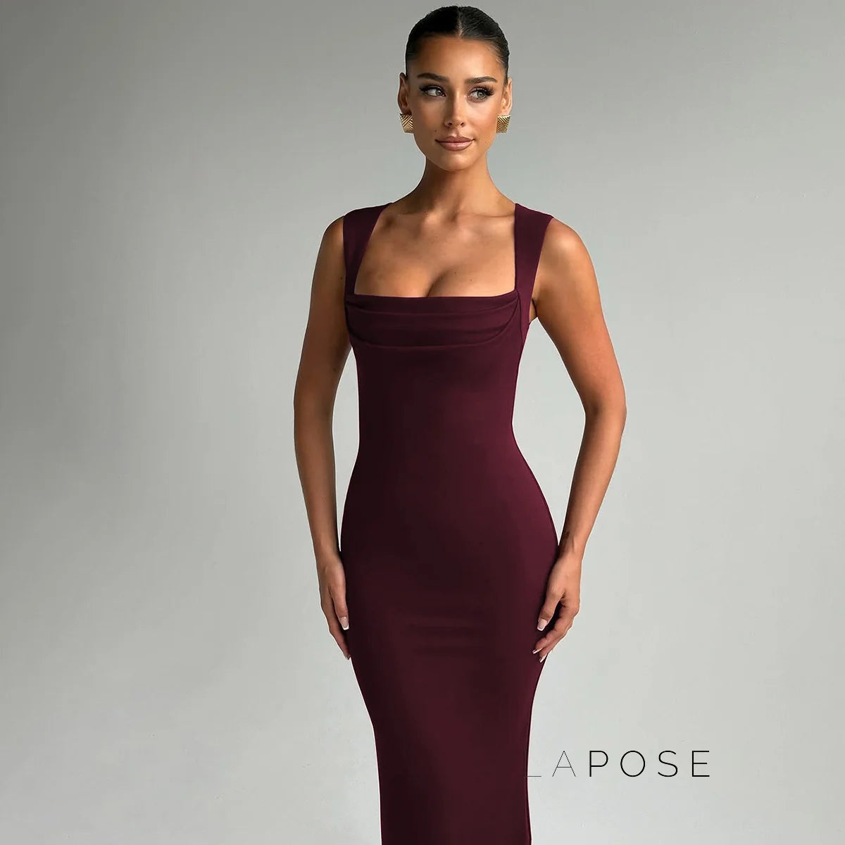 Kambria Square Neck Maxi Dress